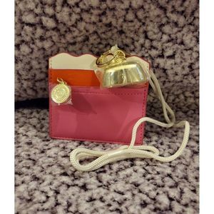 Bath & Body Works Pink Wearable ID Necklace Keychain Lanyard Pocketbac Holder